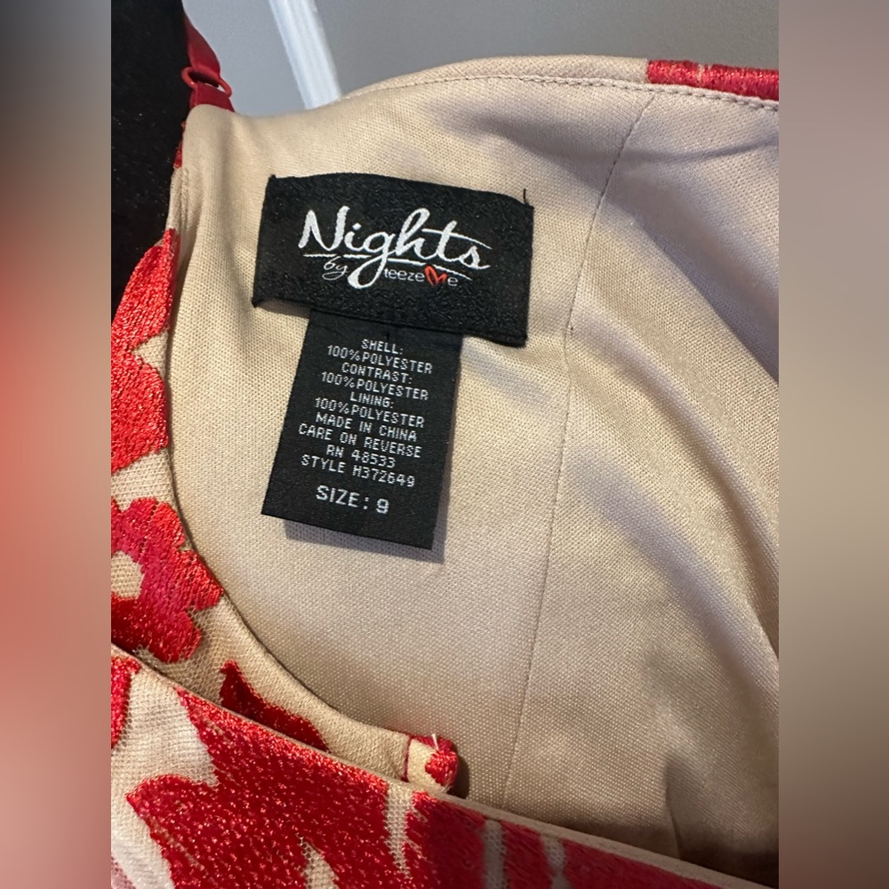 VALENTINE’S DAY - Nights by Teeze Me Women's Red Cocktail / Party Dress - size 9 - Picture 8 of 14